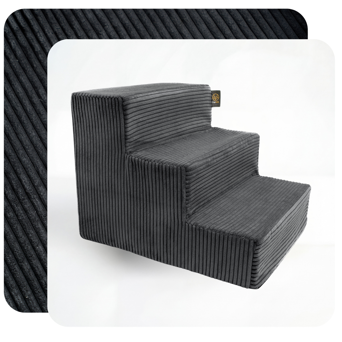Charcoal PupStep 3-Step
