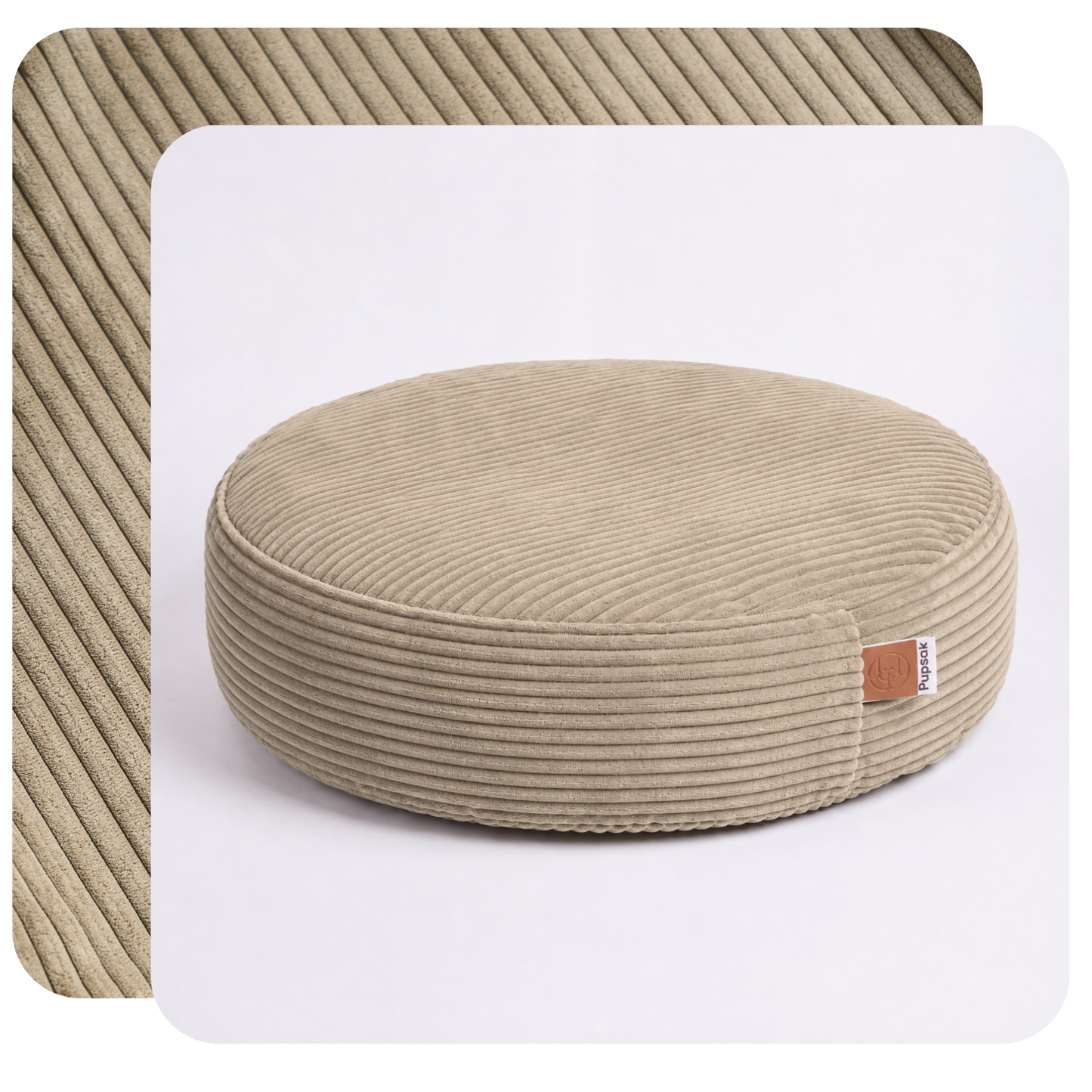 Khaki PupSak Dog Bed