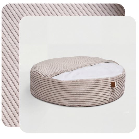 Platinum Cozy Cave PupSak Dog Bed Platinum
